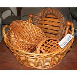 4 Collectible Country Baskets