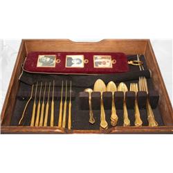 Gold Plated Flatware Set
