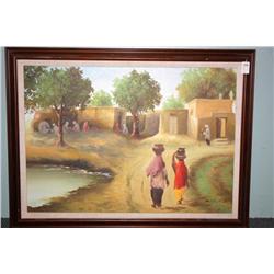 Oil on Canvas of Working Tribe