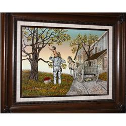 Framed Print on Canvas by H. Hargrove