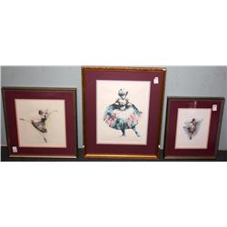 3 signed and numbered prints by Alfini