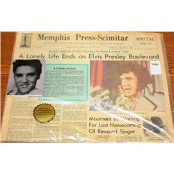 Memphis Press Mourns Elvis Aug 17,1977