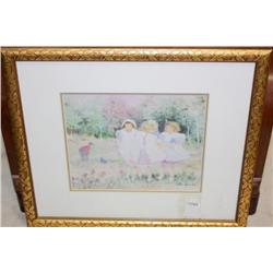Framed Print of Young Children