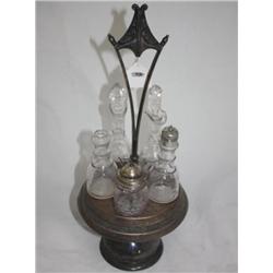 Wilcox Victorian Silverplate Cruet Set