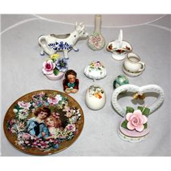 Box of Porcelain Collectibles