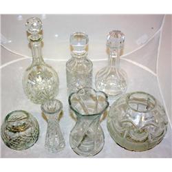 Lot-- 7 Crystal Pieces
