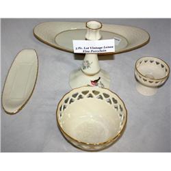 5 Pc. Lot Vintage Lenox Fine Porcelain