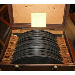 50 Vintage 78 Records in Box