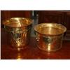 Image 1 : 2 Brass Plant Holders