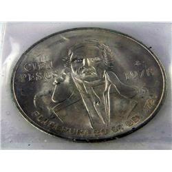 1978 Silver Mexican Pesos Coin 72% Pure Silver