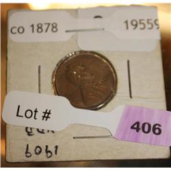 1909  Wheat Back Penny V.D.B.
