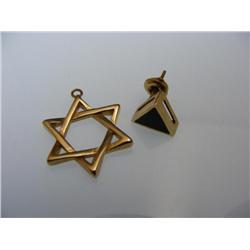 14k Yellow Gold Pendant & Pin 4.9 grams