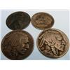 Image 2 : (2) Buffalo Nickels (1) Dime (1) Steel Penny