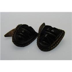 Sterling Mexico Onyx Cufflinks