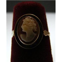 1920s Custom Made Cameo Ring