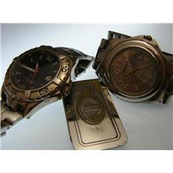 Lot of 2 Misc. Watches & Money Clip