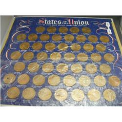 Misc. Bag of Coins Tokens Paper Money & Spoon