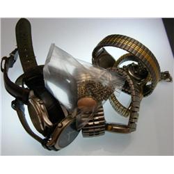 Lot of 9 Misc. Watches & Cosume Jewelry