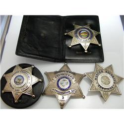 Lot of 4 Deputy Constable Badges