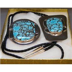 2 pc. Bolo Tie & Matching Buckle Set
