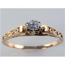 Vintage Style Diamond Engagement Ring