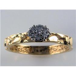 7 Round Diamond Cluster Ring