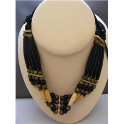 Native American Bone & Bison Necklace