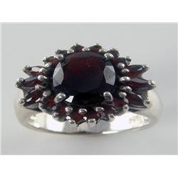 Antique 1940s 7.00ct Garnet Ring