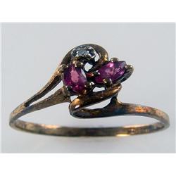 Antique 1890s Ruby & Diamond Ring