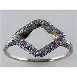 Open Center Design Diamond Ring