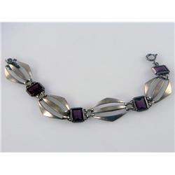 Antique Vintage 1930s Amethyst Bracelet
