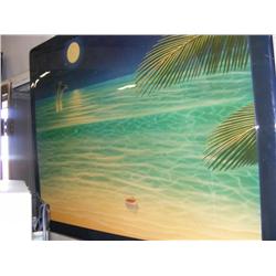 Large Framed Print Of Ocean & Dolphins