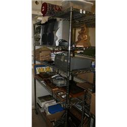 Rack Lot Of Misc Items