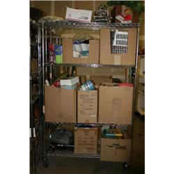 Rack Lot Of Misc Items