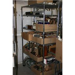 Rack Lot Of Misc Items
