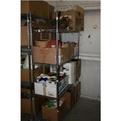 Rack Lot Of Misc Items