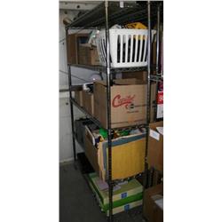 Rack Lot Of Misc Items