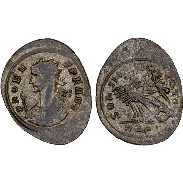 ROMAN EMPIRE: Probus, 276-282 AD, silvered AE antoninianus (2.44g), Rome, VF-XF