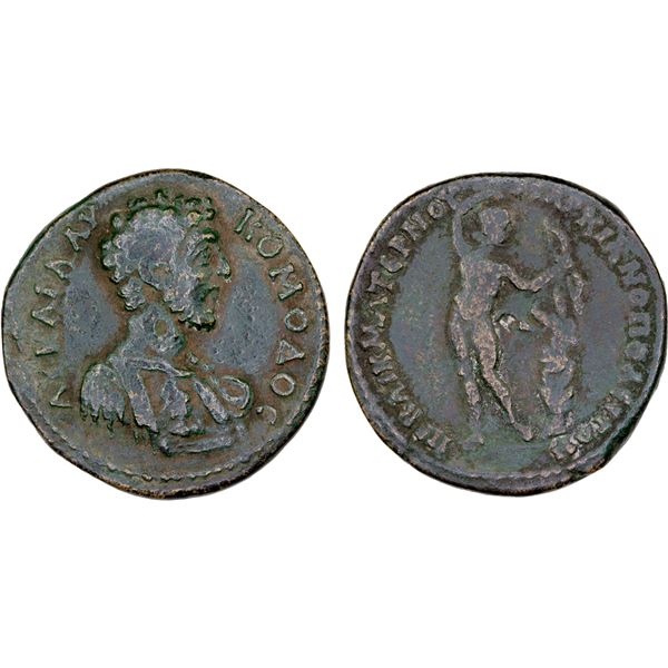 ROMAN PROVINCIAL: MOESIA: Marcianopolis, Commodus, 177-193 AD, AE28 (10.58g), VF