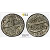 Image 1 : MUGHAL: Jahangir, 1605-1628, AR rupee, Lahore, AH1030 year 16, PCGS UNC details