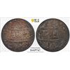 Image 1 : BENGAL PRESIDENCY: AR 1/2 rupee, "Murshidabad", year 19 (frozen), PCGS MS63