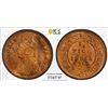 Image 1 : BRITISH INDIA: Victoria, Empress, 1876-1901, AE 1/2 pice, 1901(c), PCGS MS64 RB