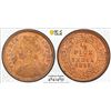 Image 1 : BRITISH INDIA: Victoria, Empress, 1876-1901, AE 1/2 pice, 1897(c), PCGS MS63 RB