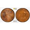 Image 1 : BRITISH INDIA: Victoria, Empress, 1876-1901, AE 1/4 anna, 1891(c), PCGS MS64 RB