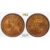 Image 1 : BRITISH INDIA: Victoria, Empress, 1876-1901, AE 1/4 anna, 1892(c), PCGS MS63 RB