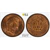 Image 1 : BRITISH INDIA: Edward VII, 1901-1910, AE 1/2 pice, 1904(c), PCGS MS64 RB