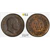 Image 1 : BRITISH INDIA: Edward VII, 1901-1910, AE 1/2 pice, 1908(c), PCGS MS63 BN