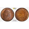 Image 1 : BRITISH INDIA: Edward VII, 1901-1910, AE 1/2 pice, 1909(c), PCGS MS65 RB