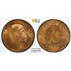 Image 1 : BRITISH INDIA: Edward VII, 1901-1910, AE 1/2 pice, 1910(c), PCGS MS65 RD