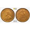 Image 1 : BRITISH INDIA: George V, 1910-1936, AE 1/2 pice, 1935(c), PCGS MS64 RD